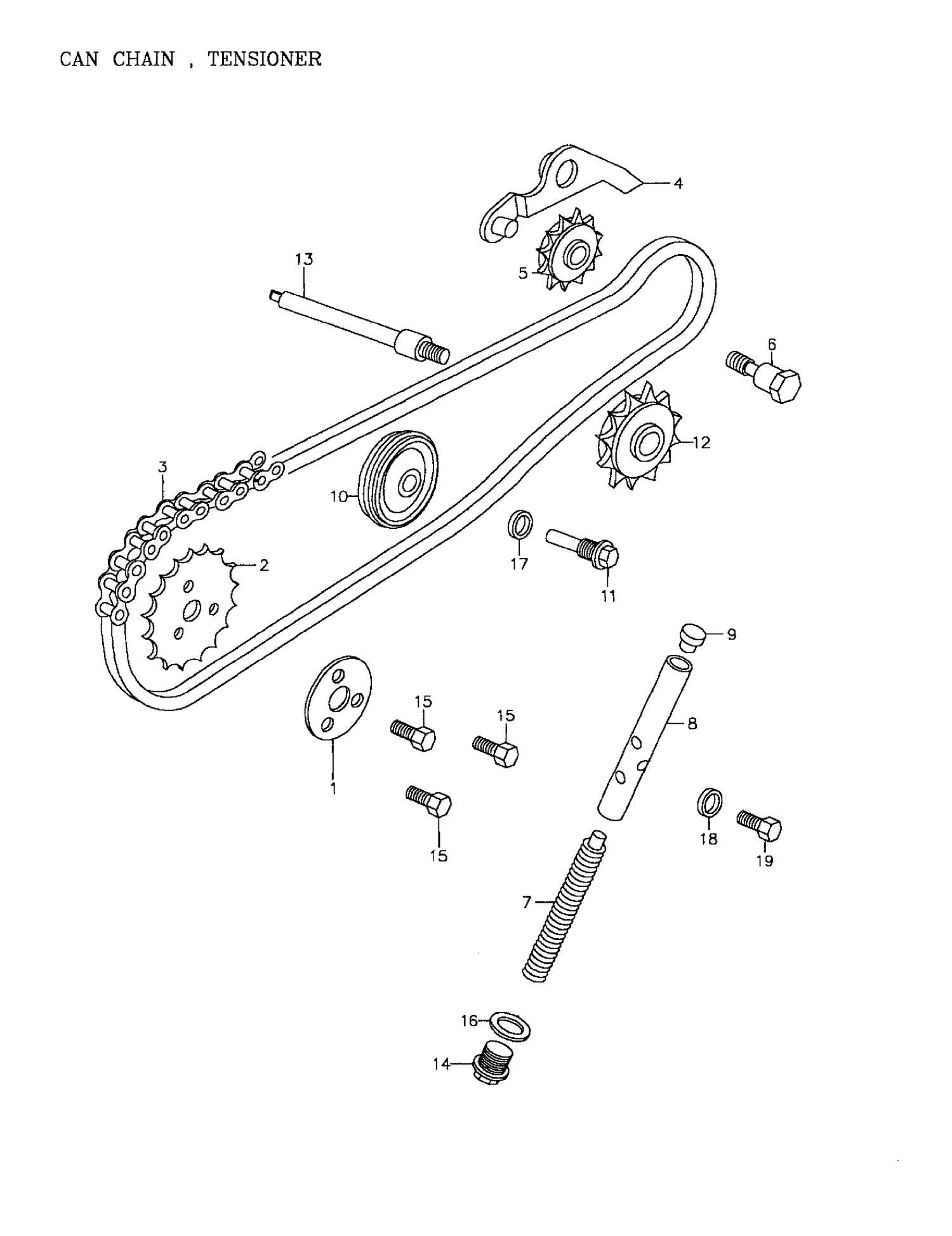 05- Cam Chain, Tensioner 172-04