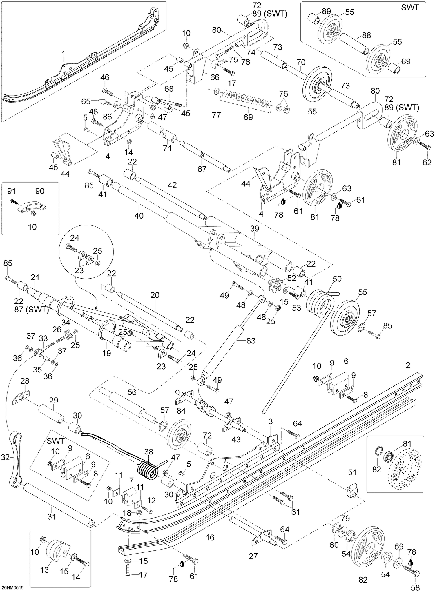08- Rear Suspension 550 WT