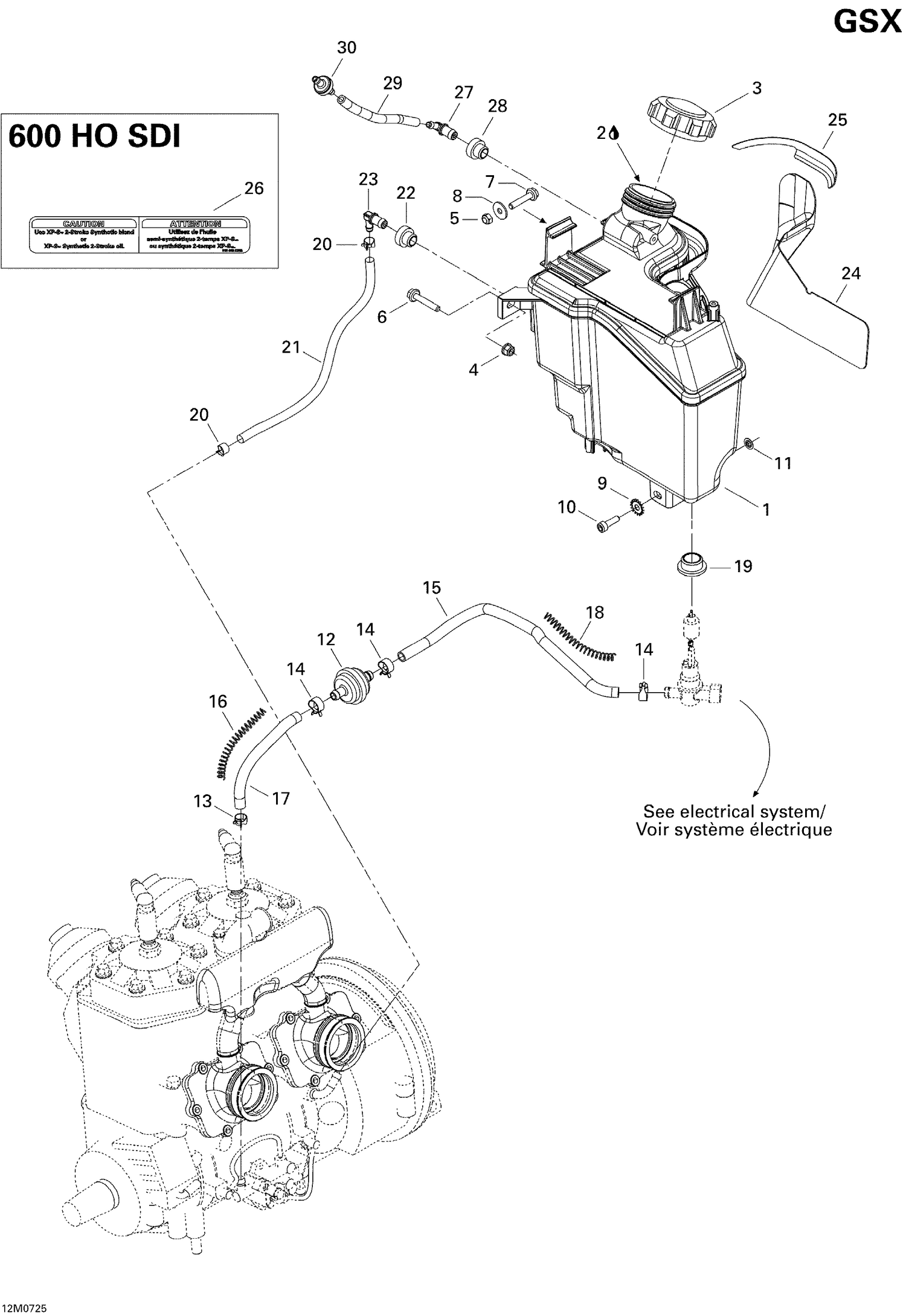 02- Oil System 500SS, 800 HO