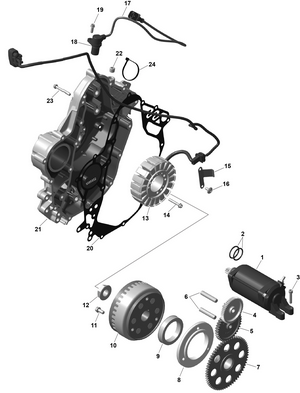 01- Rotax - Magneto And Electric Starter Schematic