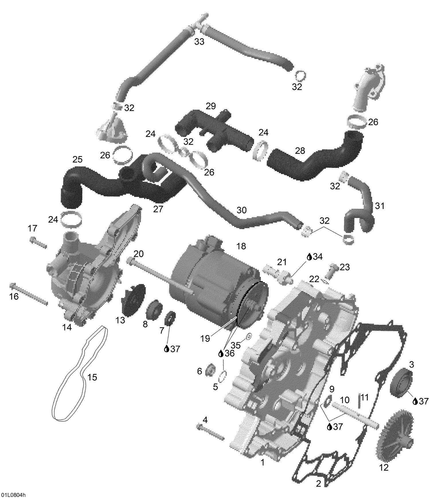 01- Waterpump And Alternator
