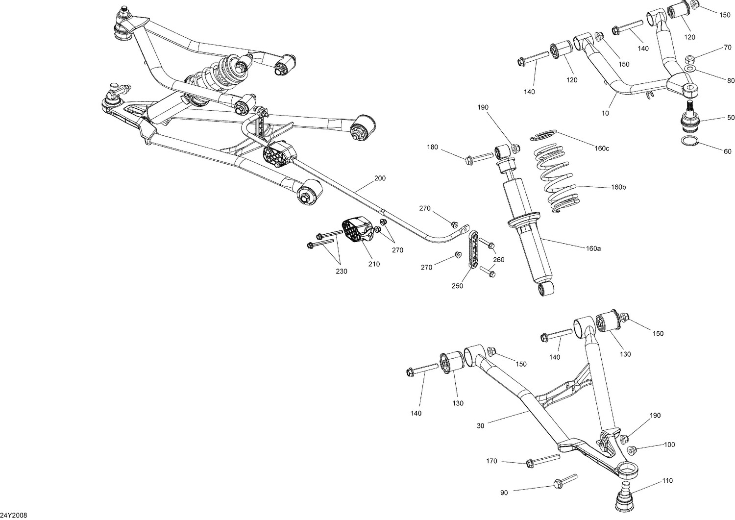 07- Suspension, Front - A Arms - Shocks