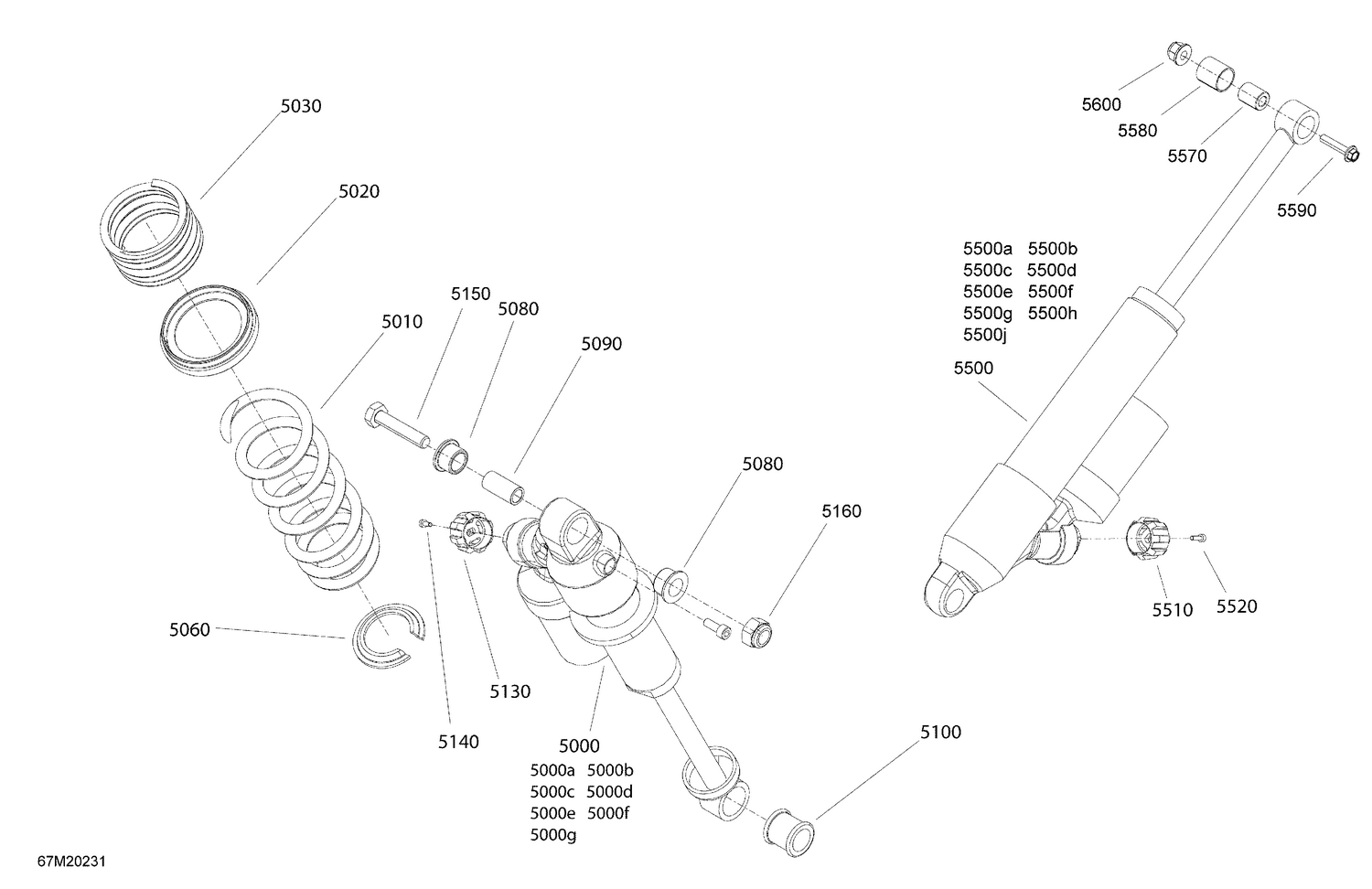 08- Suspension, Rear - Shocks - XRS