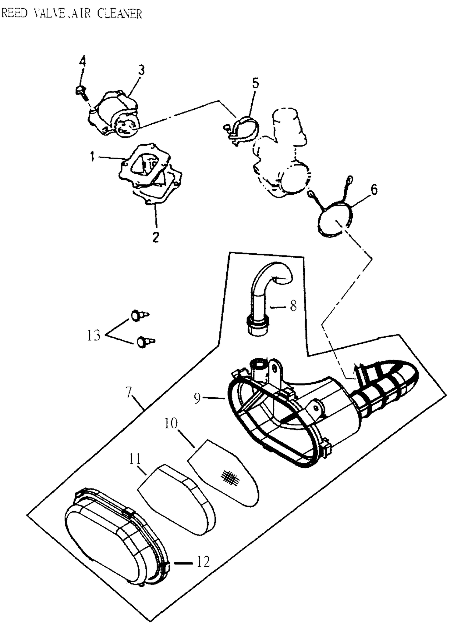 01- Reed Valve, Air Cleaner