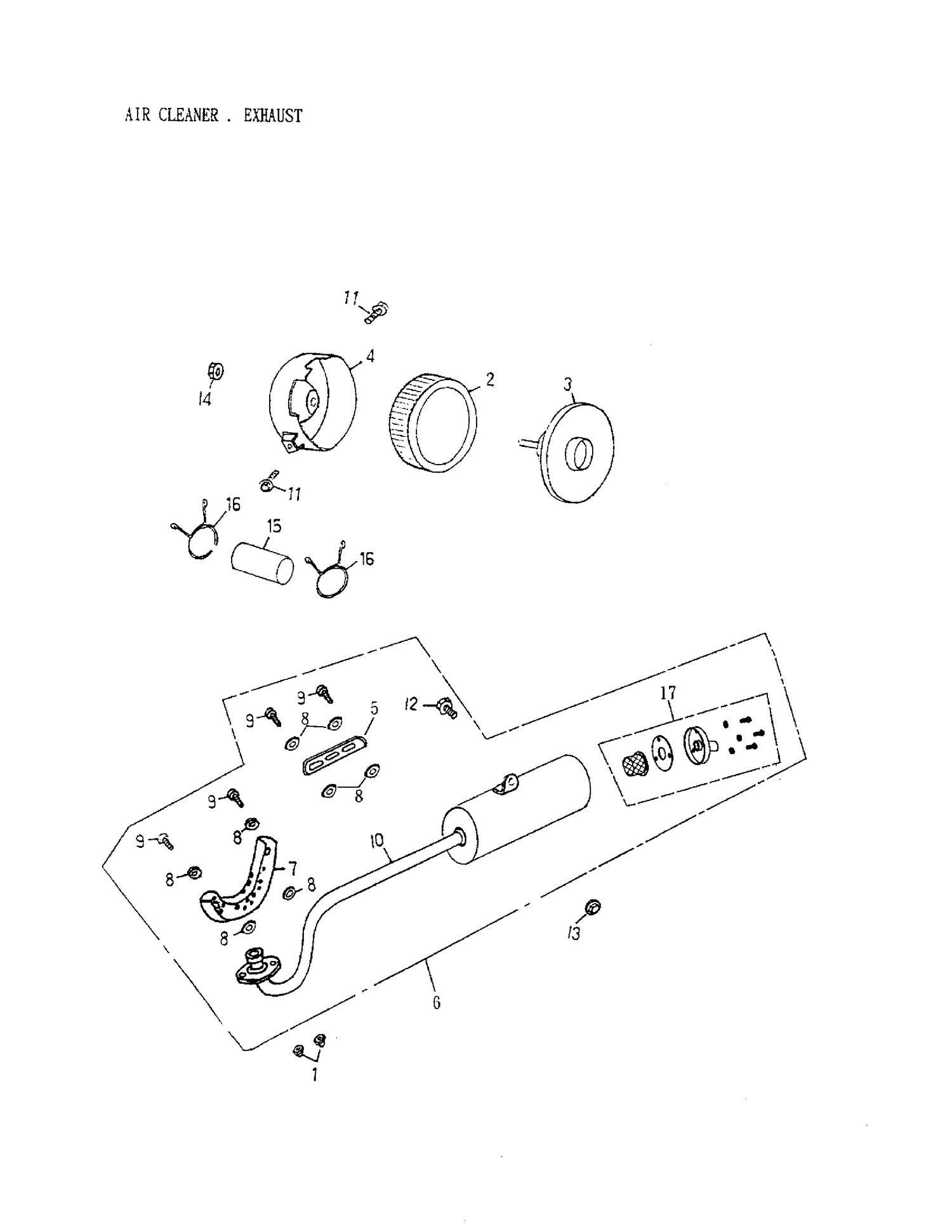 01- Air Cleaner, Exhaust (172a-15)