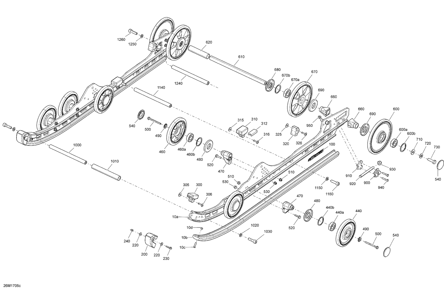 08- Rear Suspension - rMotion Except Iron Dog - Inferior