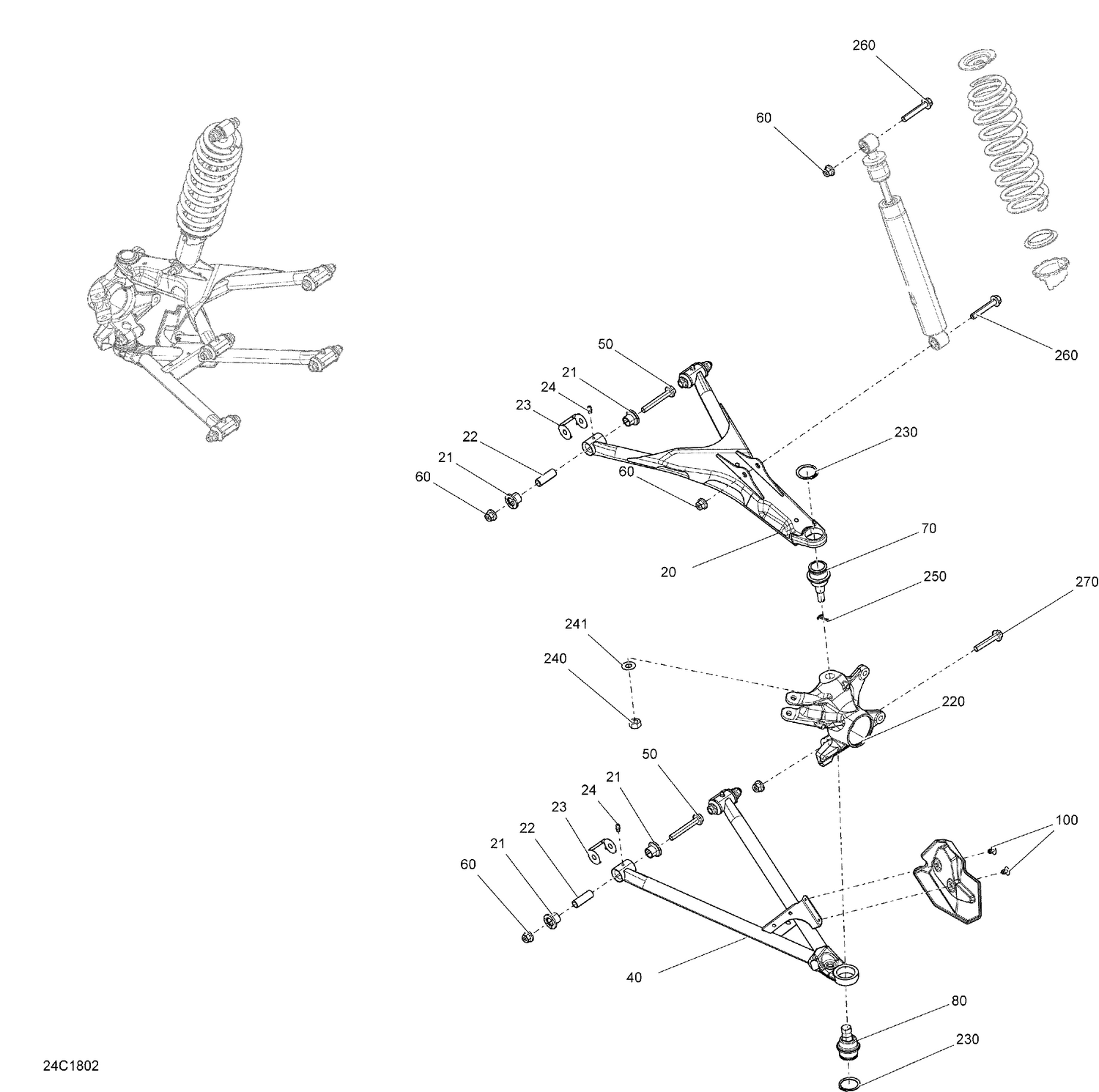 07- Front Suspension Defender - XTP