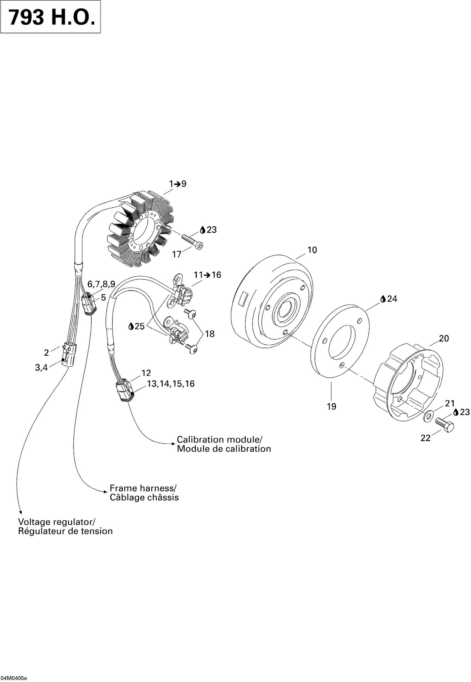 03- Magneto (12V, 360W) (793 HO)