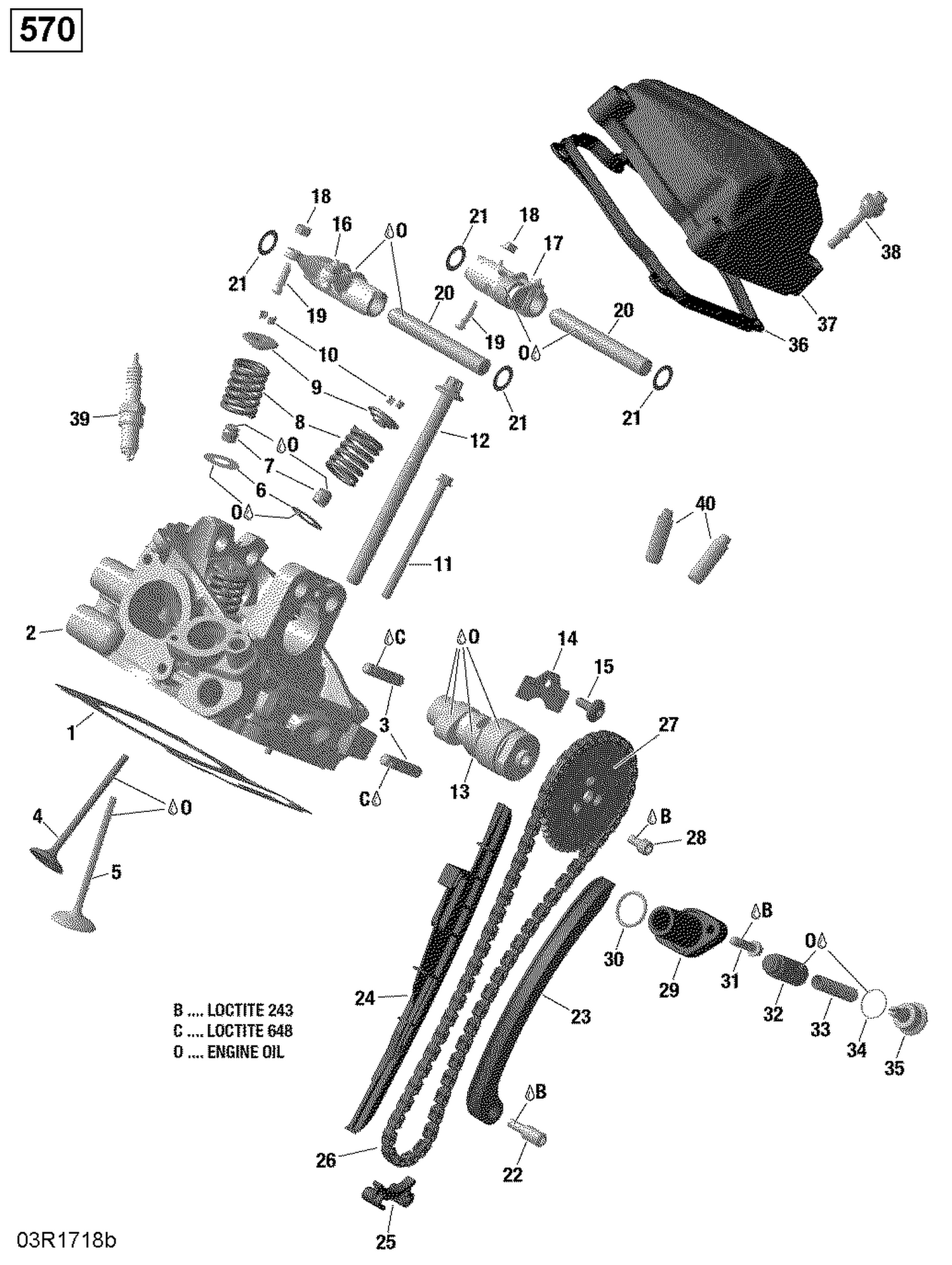 01- ROTAX - Cylinder Head, Rear