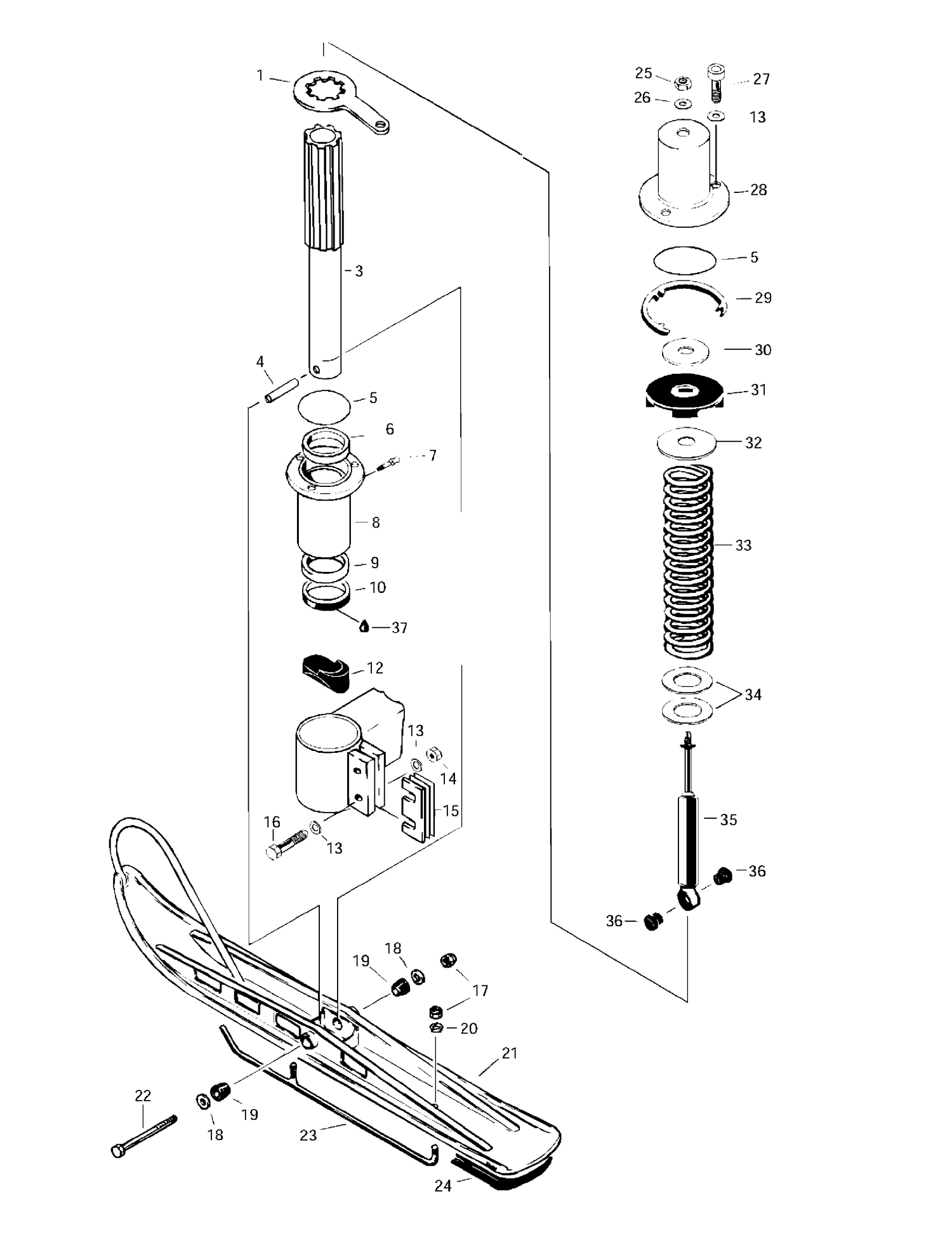07- Front Suspension And Ski