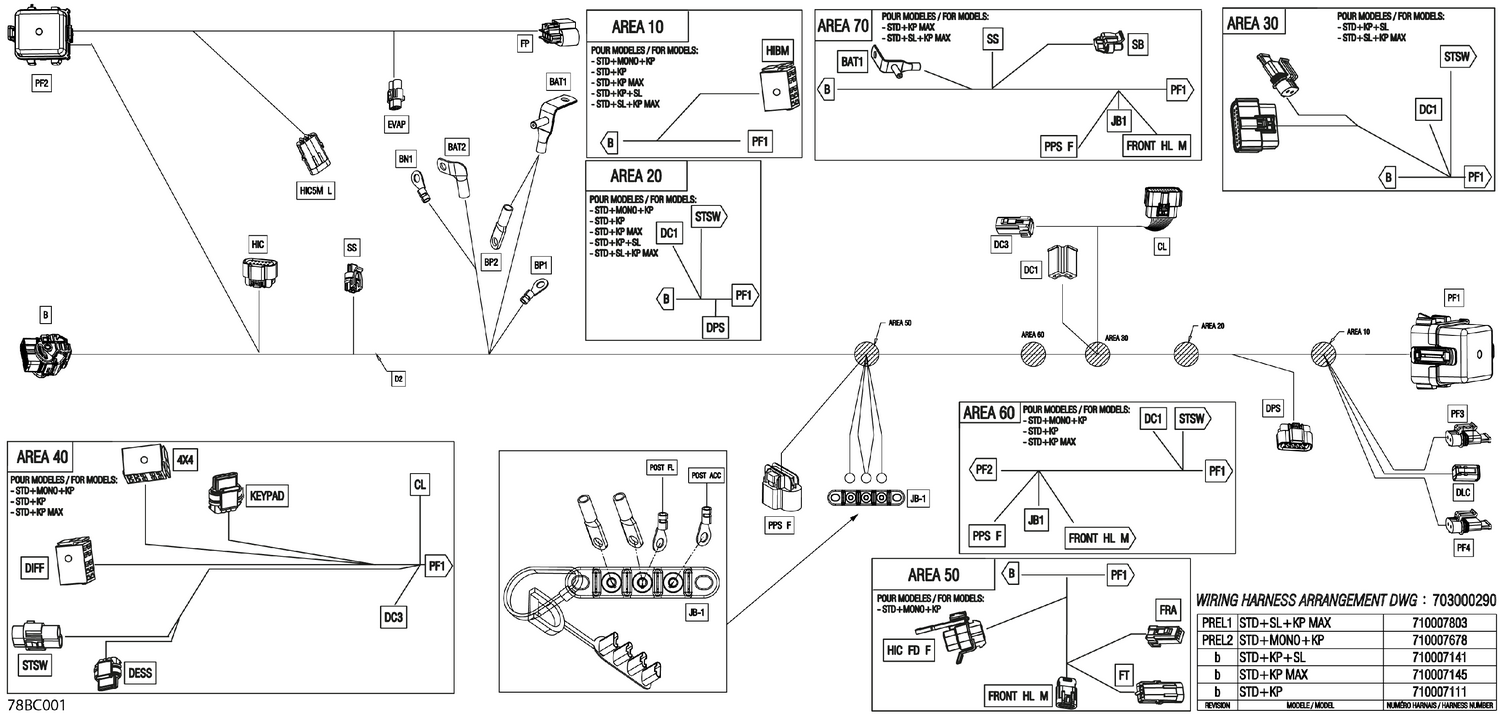 08- Electric - Main Harness - 710007678