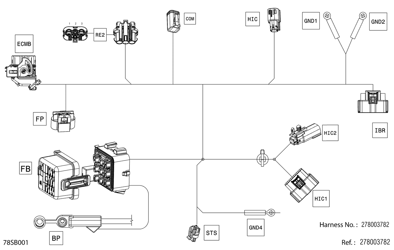 08- Electric - Main Harness - 278003782