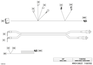 08- Electric - Winch Wiring Harness - 710007832 Schematic