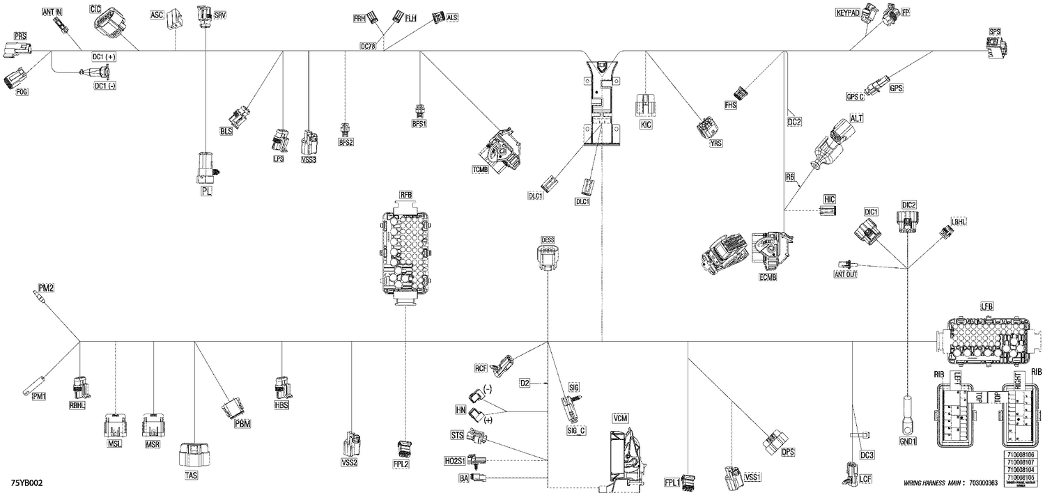 08- Electric - Main Harness - 710008105