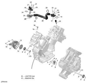 01- Engine Cooling - 650 Efi Schematic