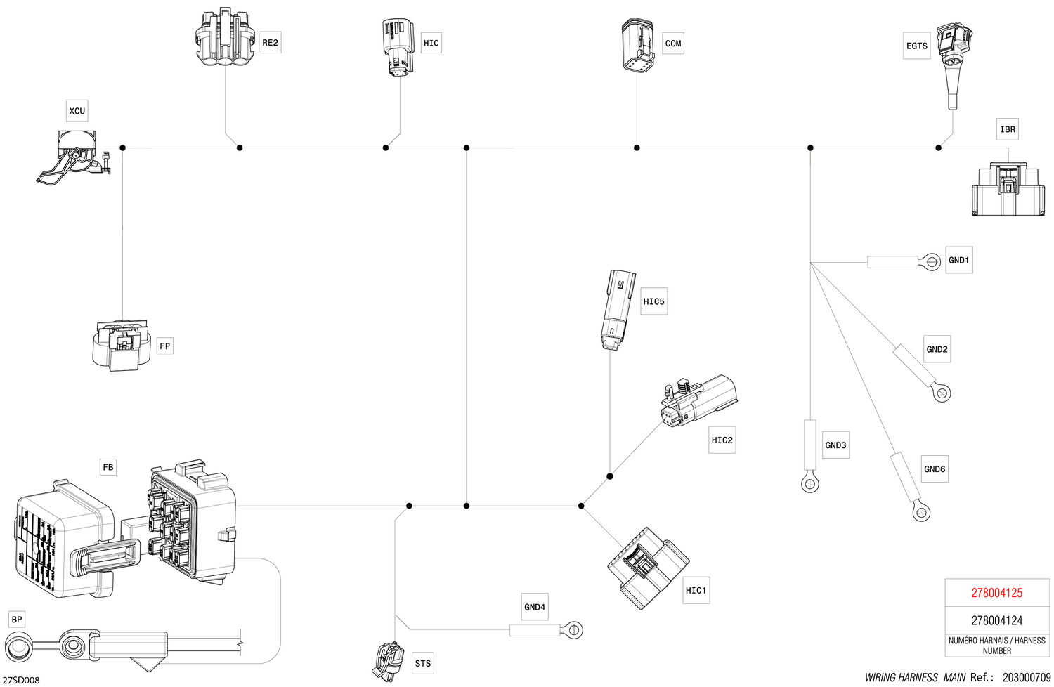 02- Electric - Main Harness - 278004125