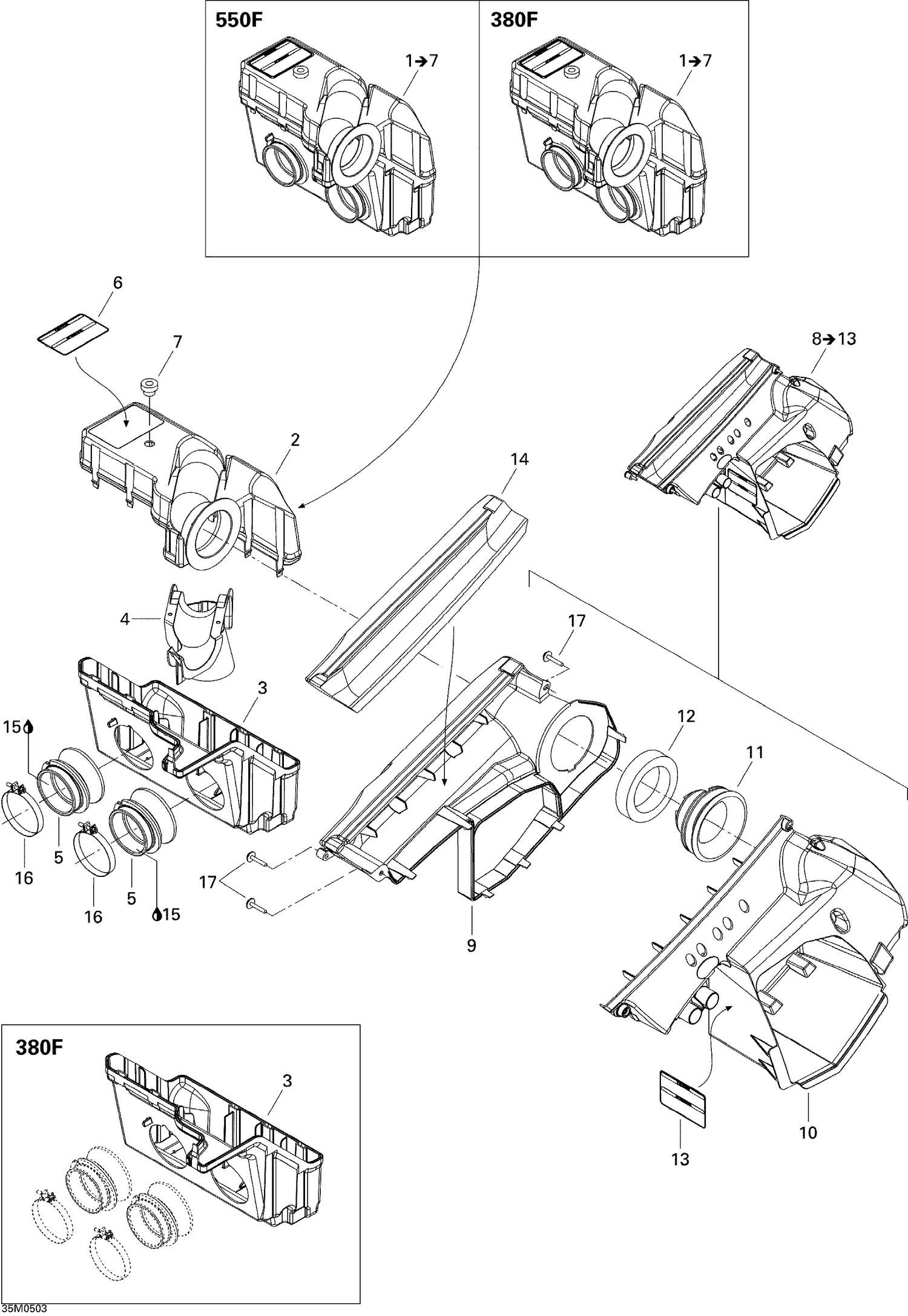 02- Air Intake System 550F