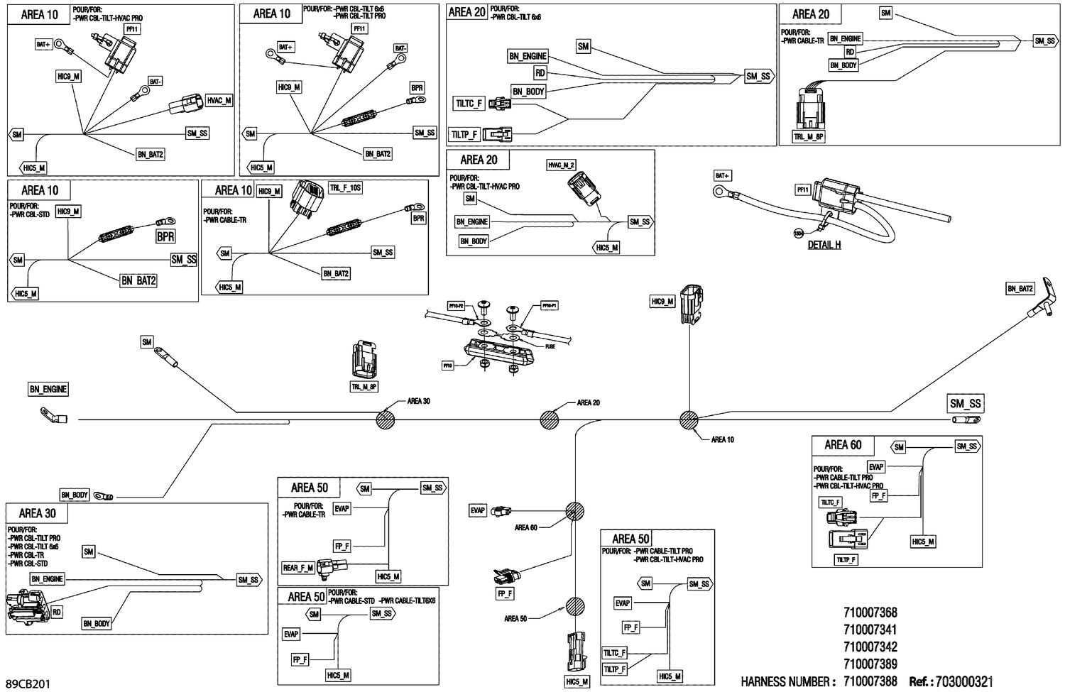 08- Electric - Voltage Regulator Wiring Harness - 710007388