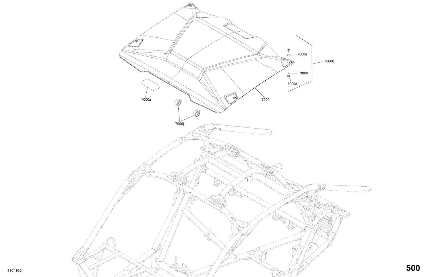 09- Body - Roof Section - Except Carbon Black