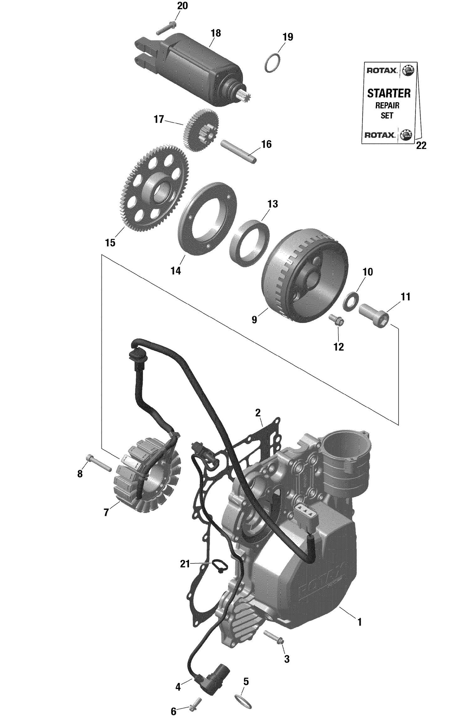 01- Rotax - Magneto And Electric Starter / Built from Sept 29 2020
