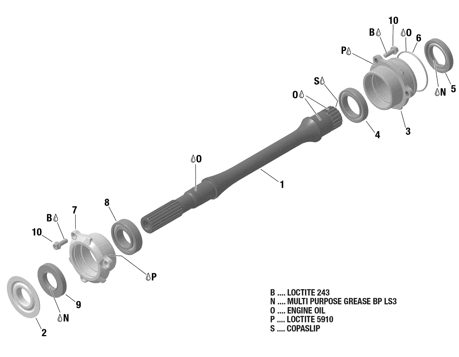 08- Drive Shaft -  1010R