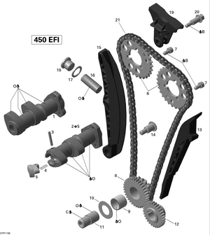 01- Camshafts And Timing Chain Schematic