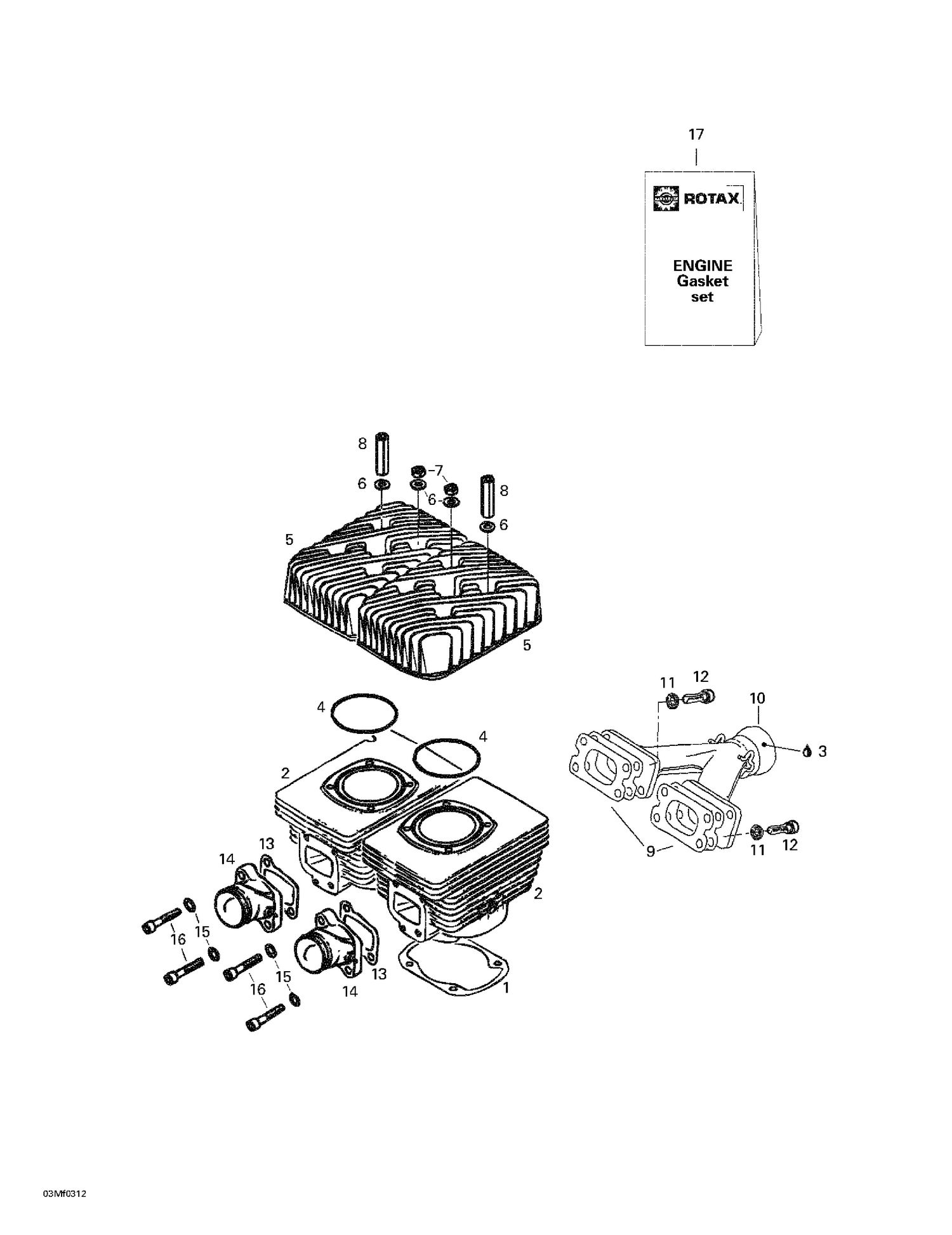 01- Cylinder, Intake, Exhaust Manifold
