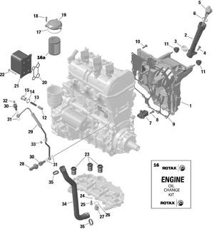01- Rotax - Engine Lubrication Schematic