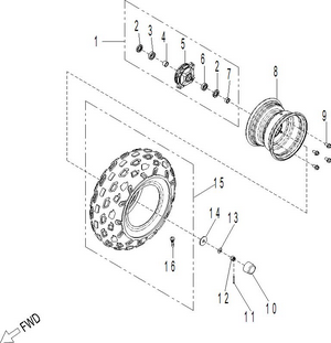 04- Drive - Front Wheel 110 Schematic