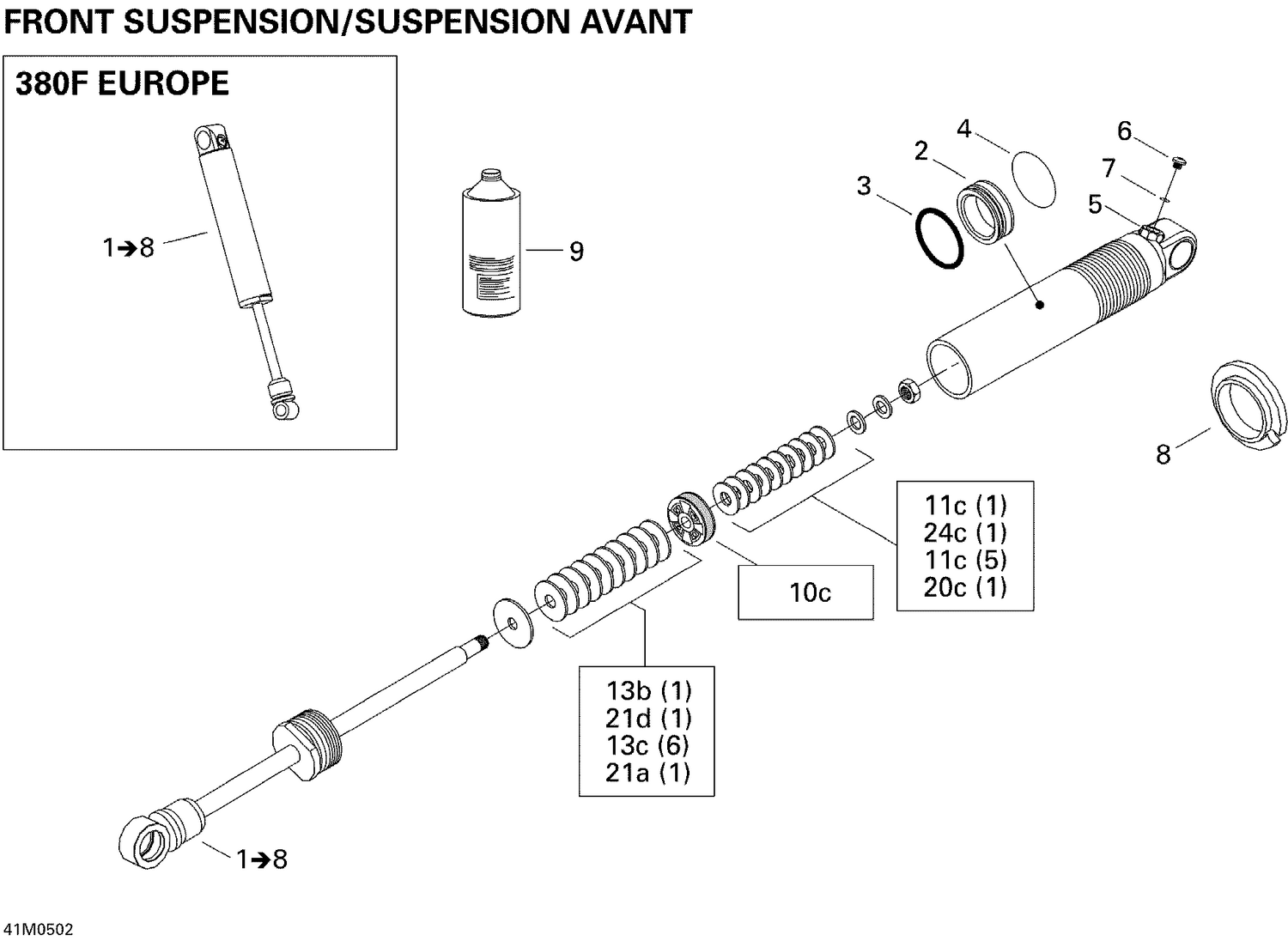 07- Take Apart Shock, Front 380F Europe