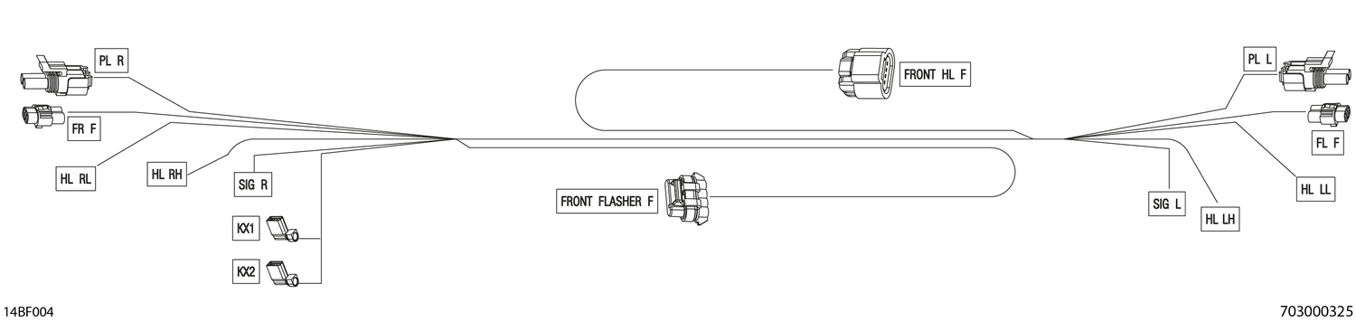 08- Electric - Front Wiring Harness - 710007442