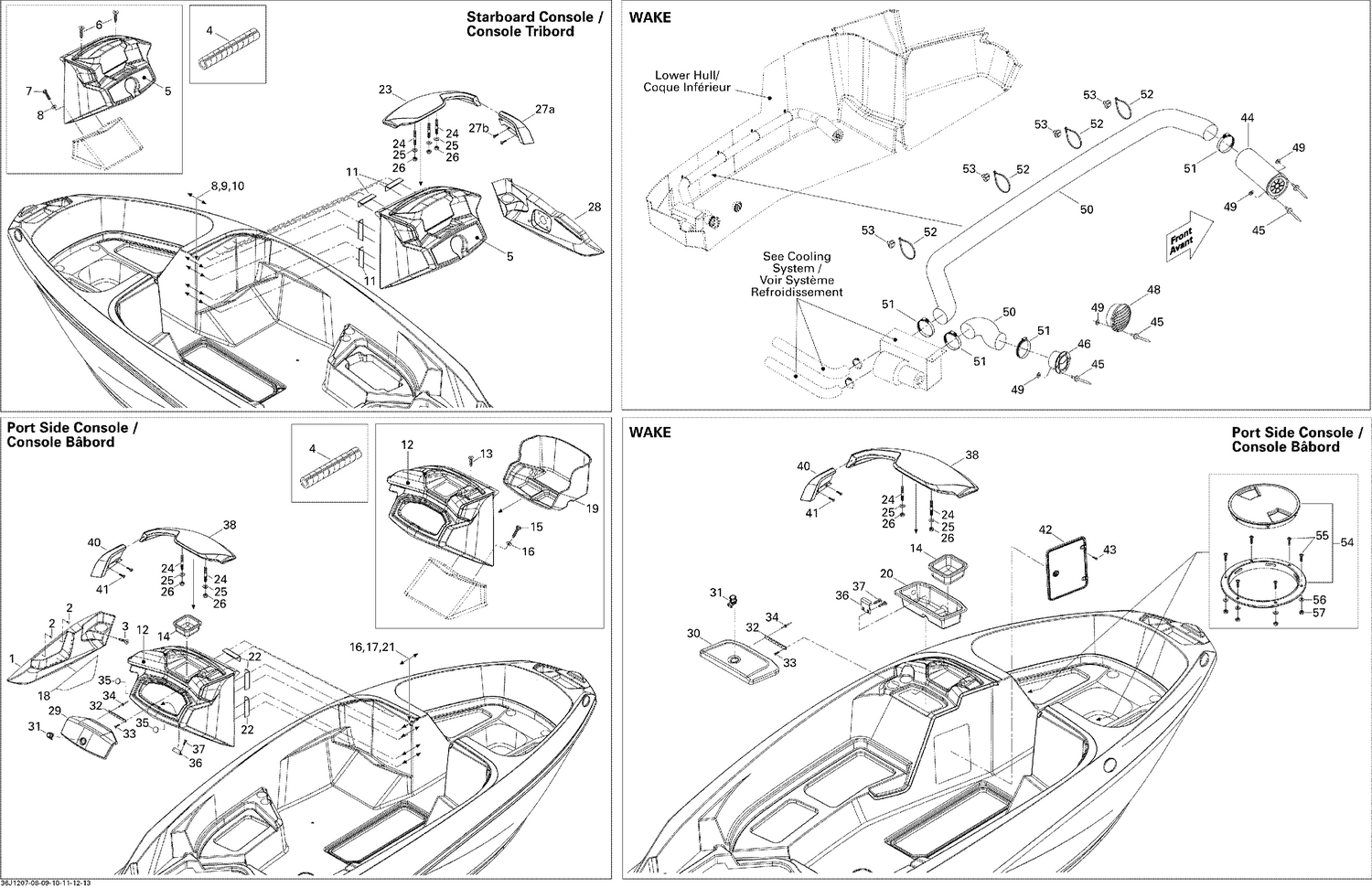 09- Front Console And Glove Box , Challenger SE