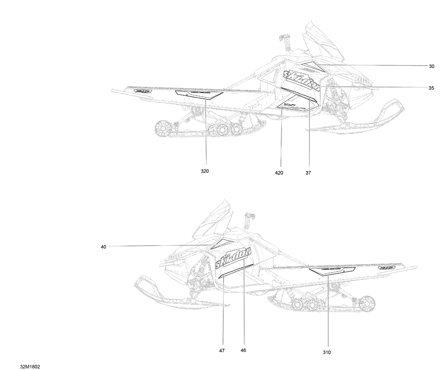 09- Decals MXZ - 600 Carb