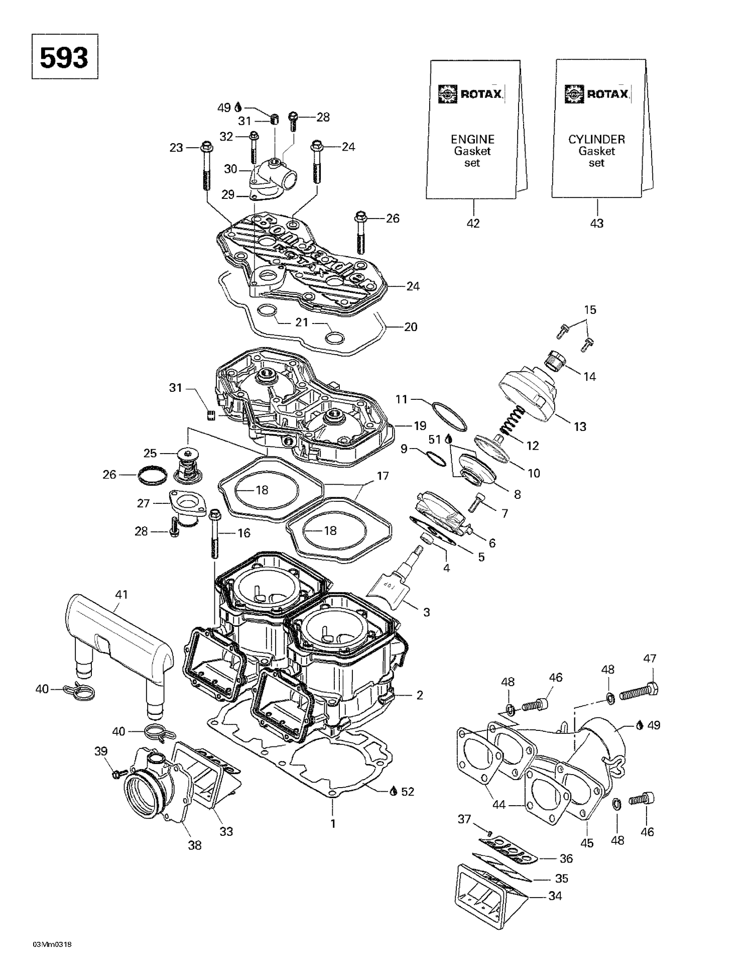 01- Cylinder, Exhaust Manifold (593)