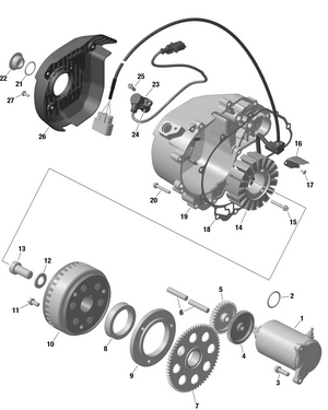 01- Rotax - Magneto And Electric Starter Schematic