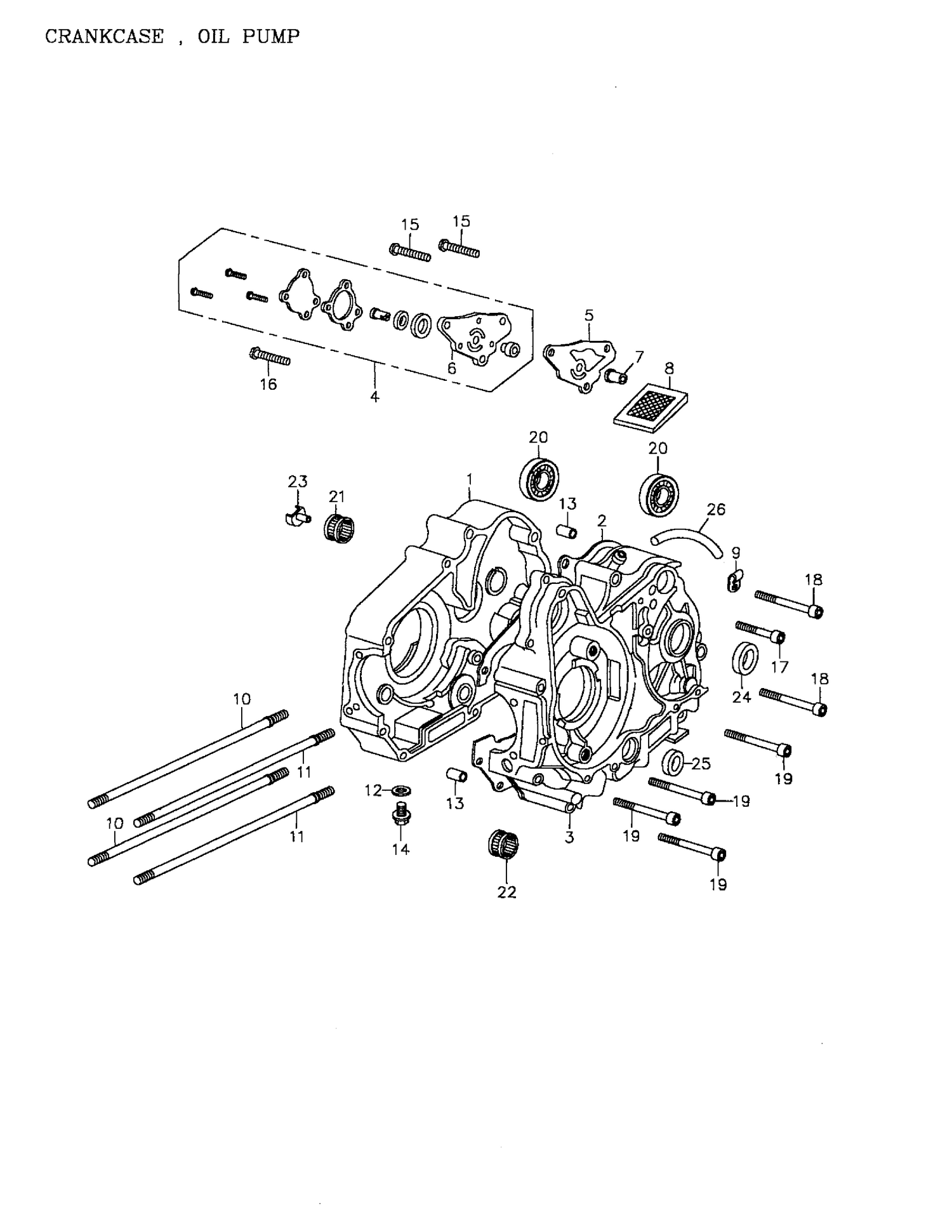 01- Crankcase, Oil Pump (172a-09)