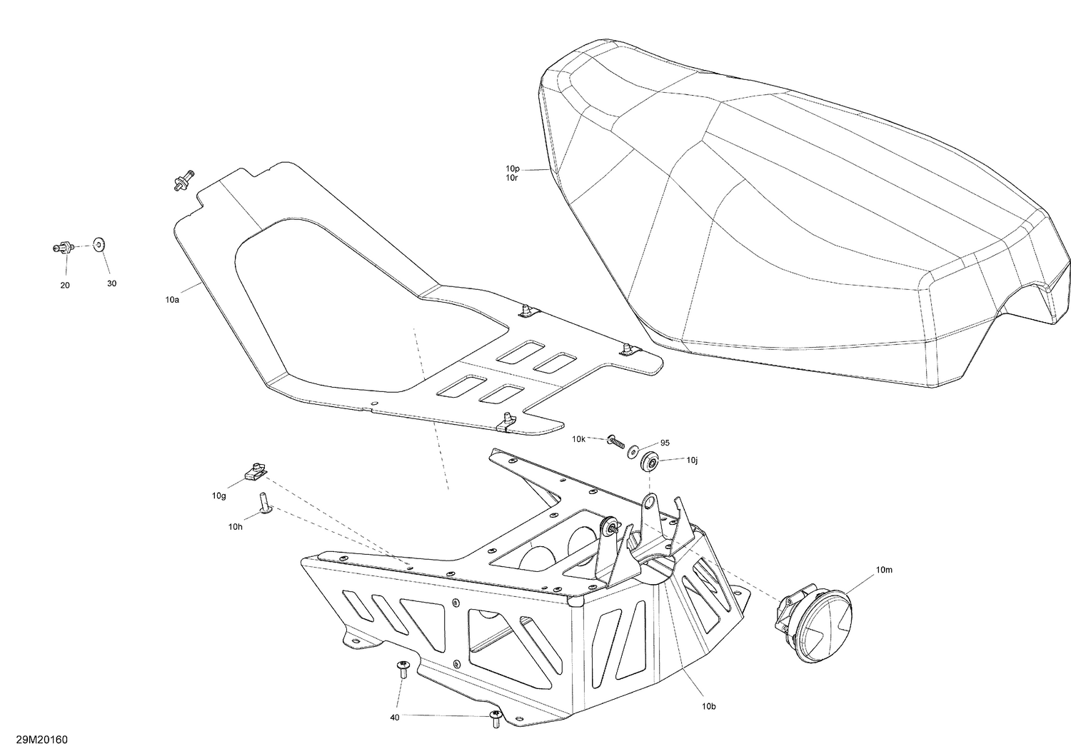 09- Seat - Main Section - Racing