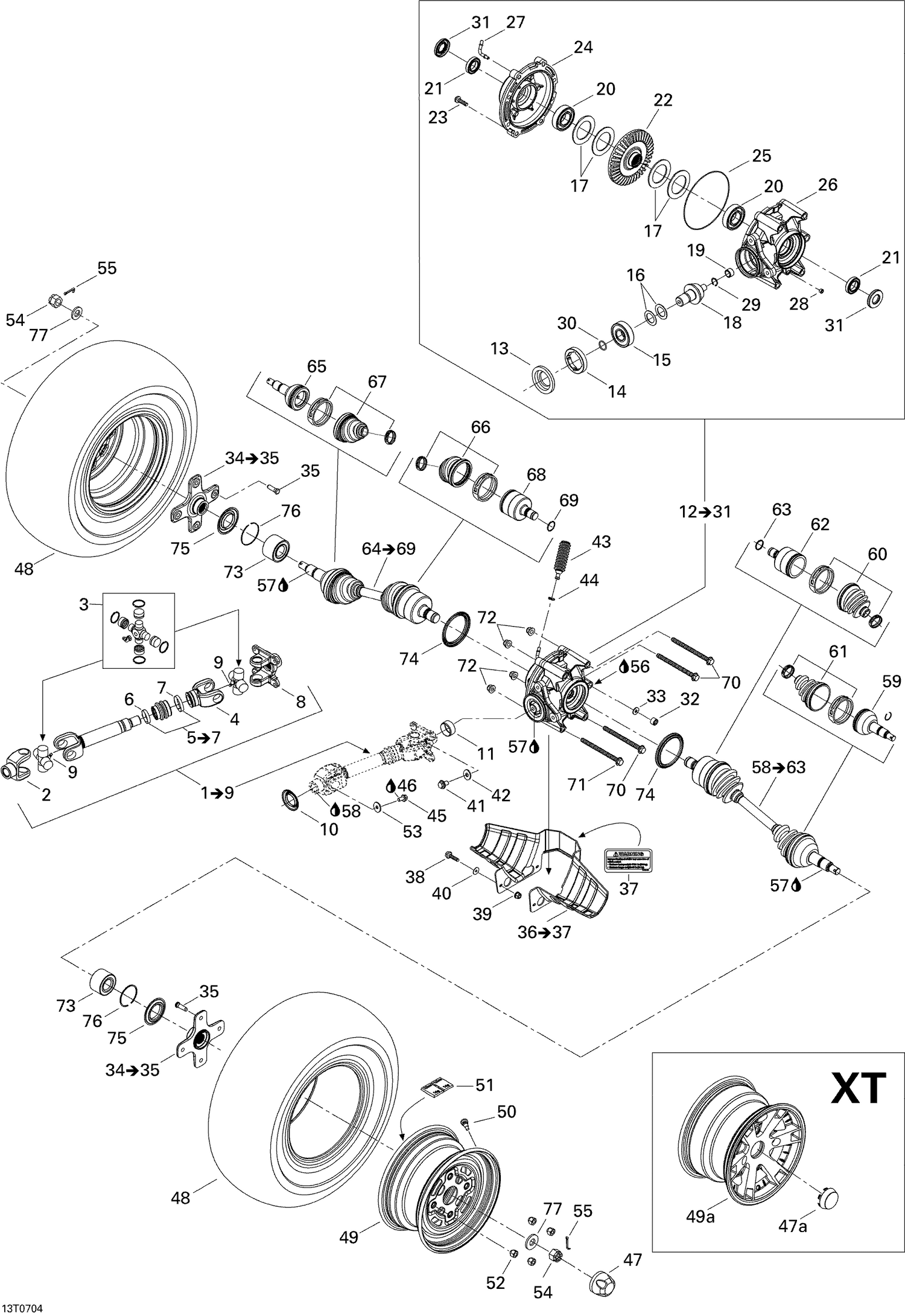 08- Drive System, Rear XT