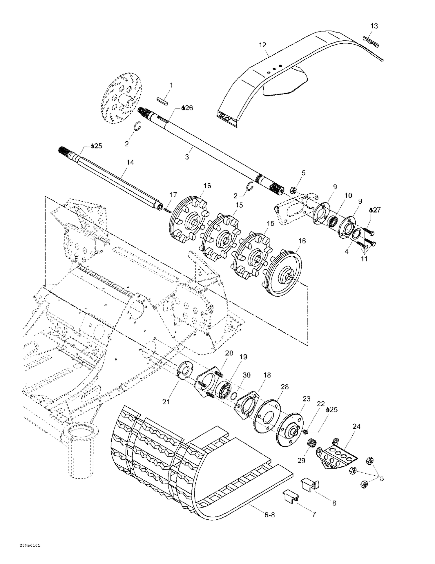 05- Drive Axle And Track
