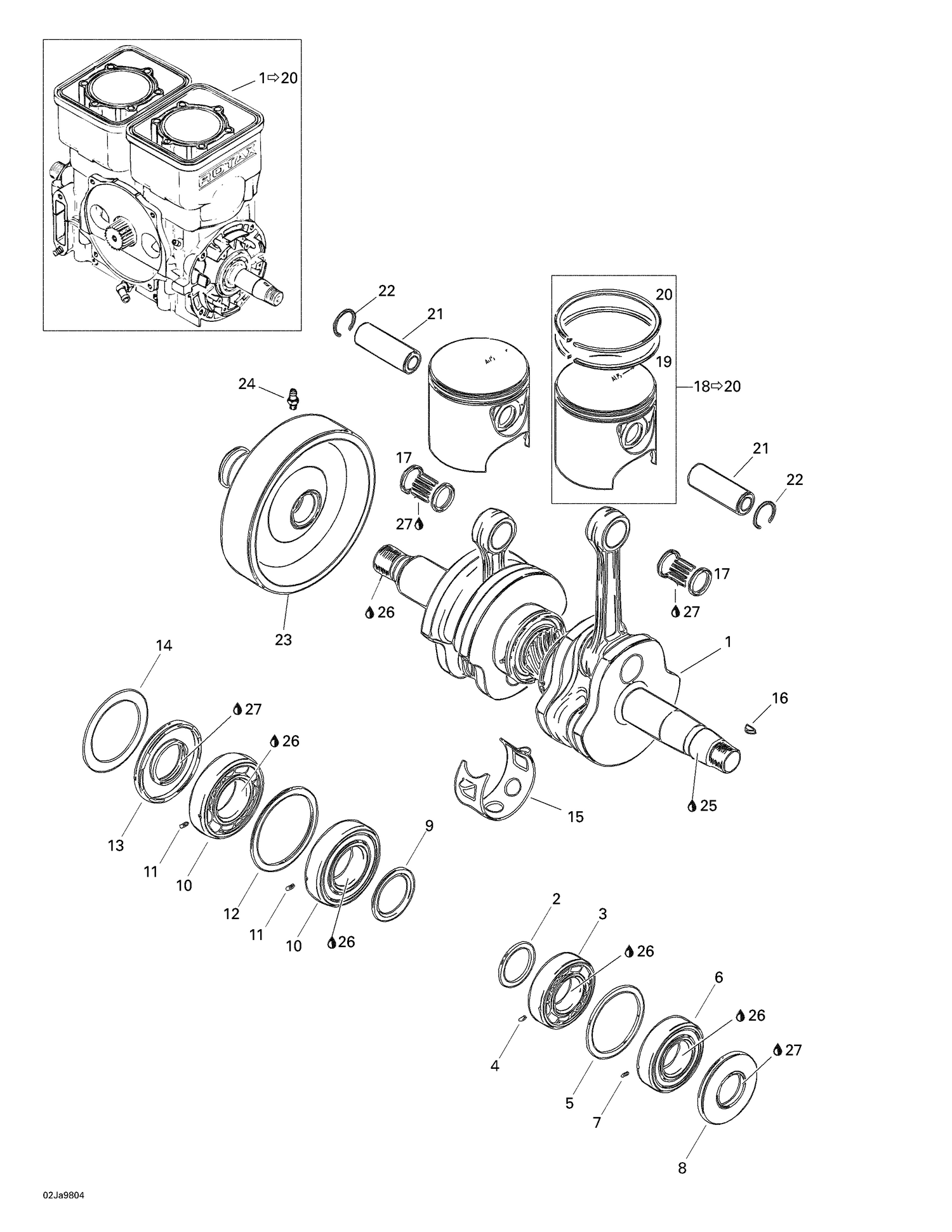 01- Crankshaft And Pistons