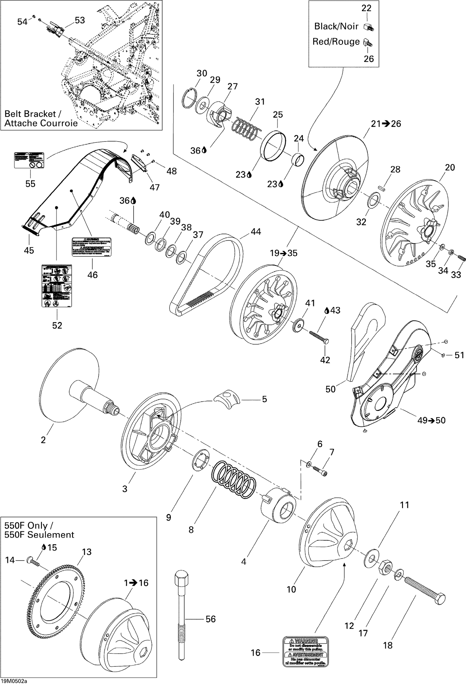 05- Pulley System MX Z 550F