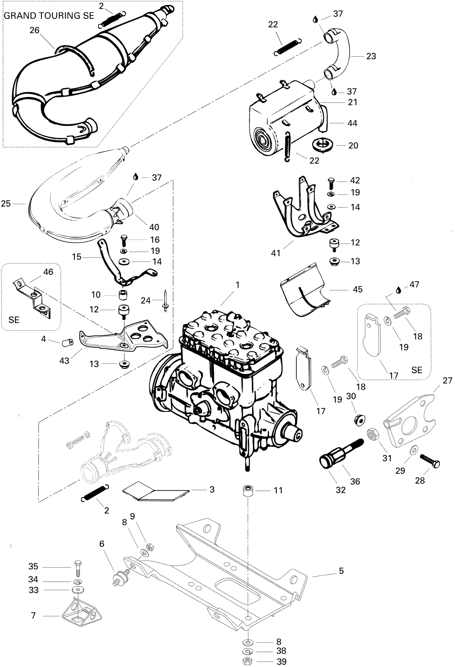 01- Engine And Engine Support 580