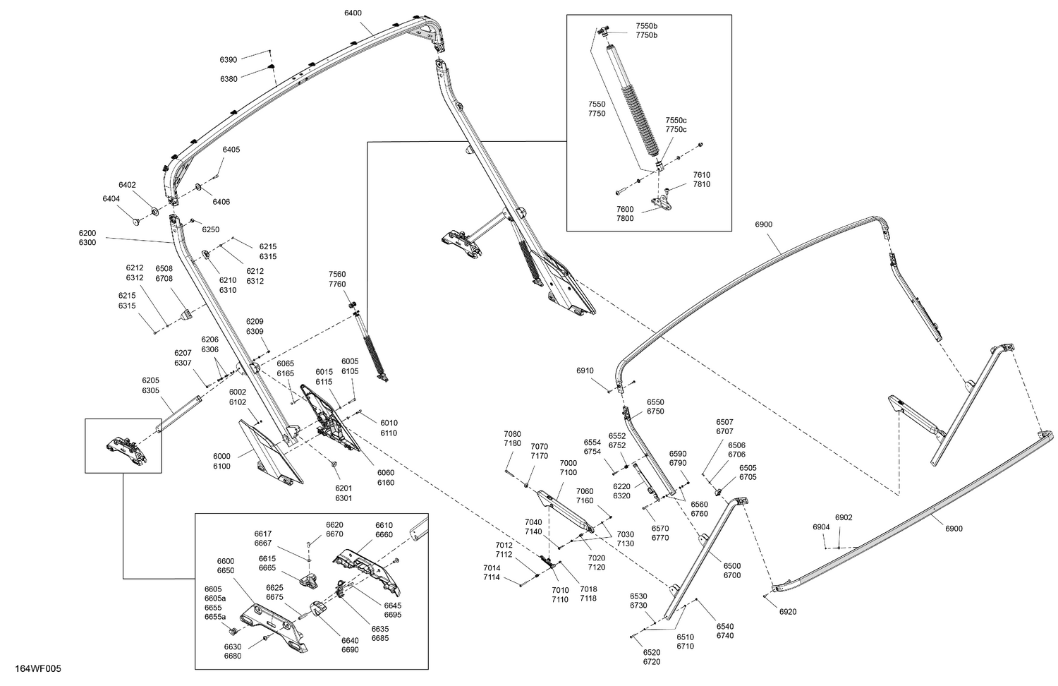 05- CANVAS - Bimini Top Rear Section