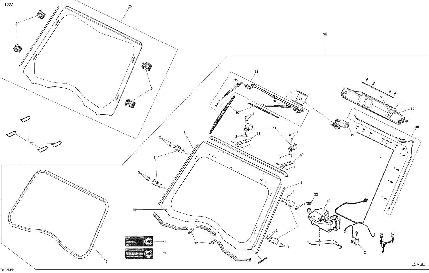 09- Body And Accessories Windshield_31C1411