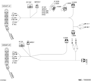 08- Electric - Roof Harness - 710007905 Schematic
