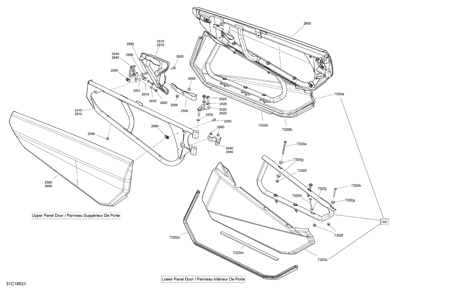 09- Body Side Part Maverick X3 Sunburst Yellow Models - Package XMR