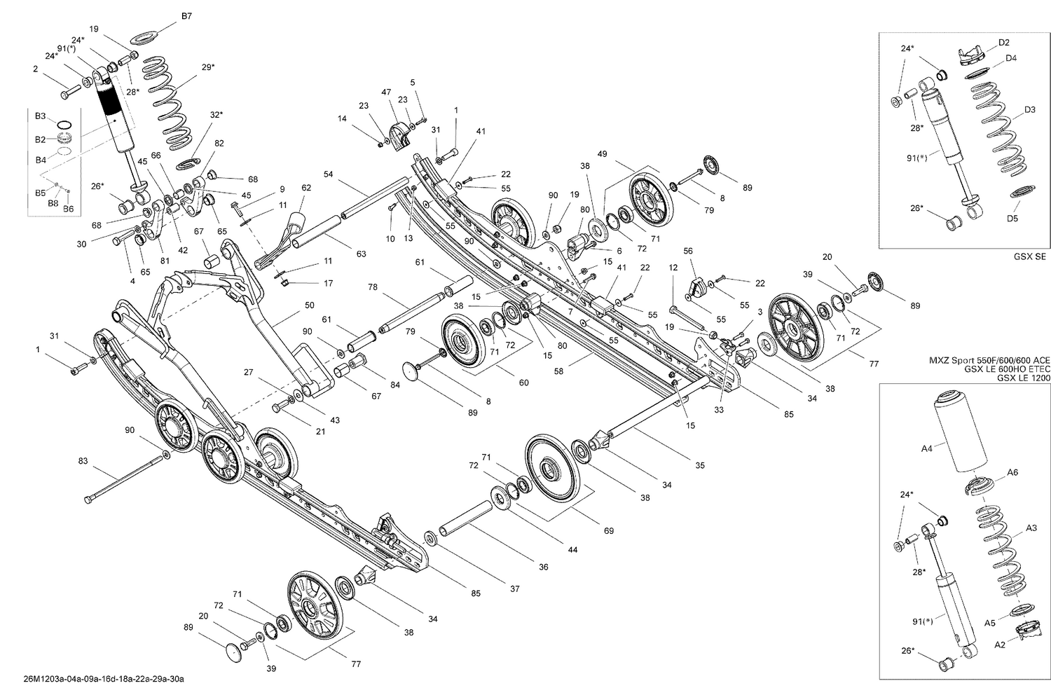 08- Rear Suspension Front Arm And Base