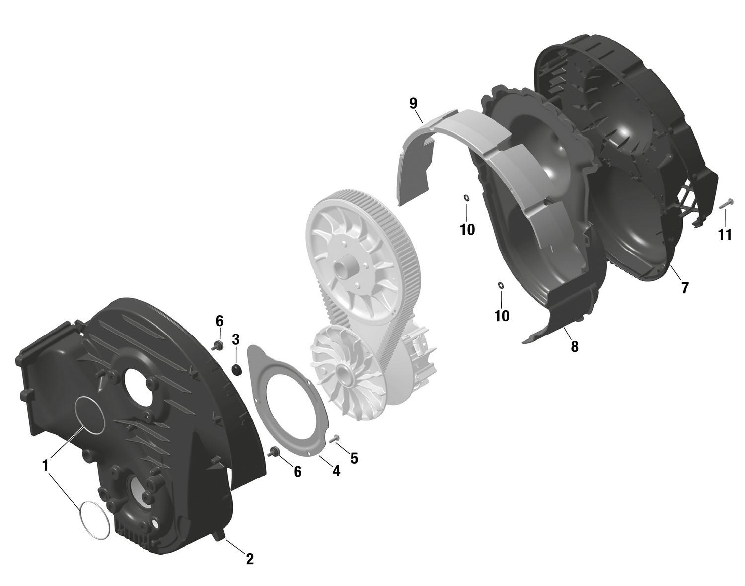 01- ROTAX - CVT Cover