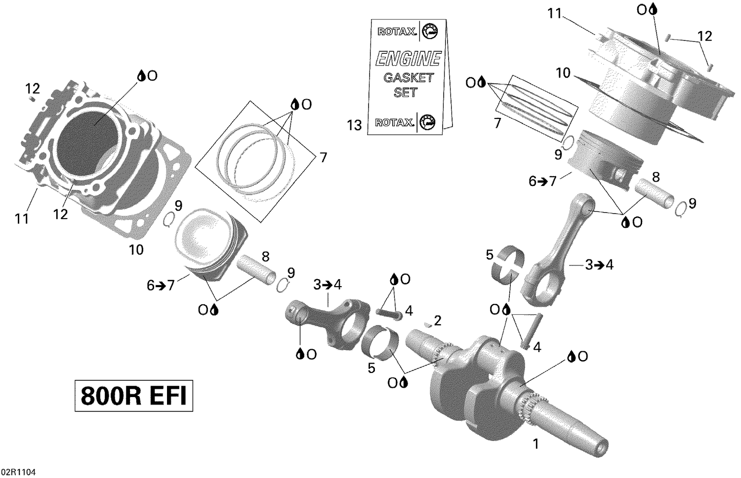 01- Crankshaft, Piston And Cylinder RENEGADE