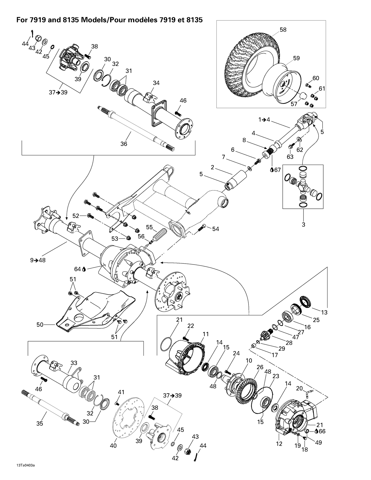 05- Drive System, Rear (for 7919 And 8135 Models)